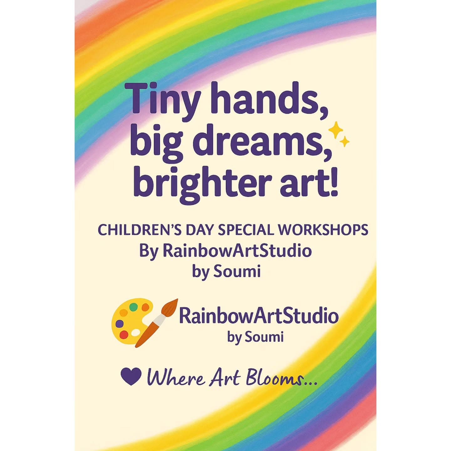 Warm-toned abstract painting hanging in a gallery corner.