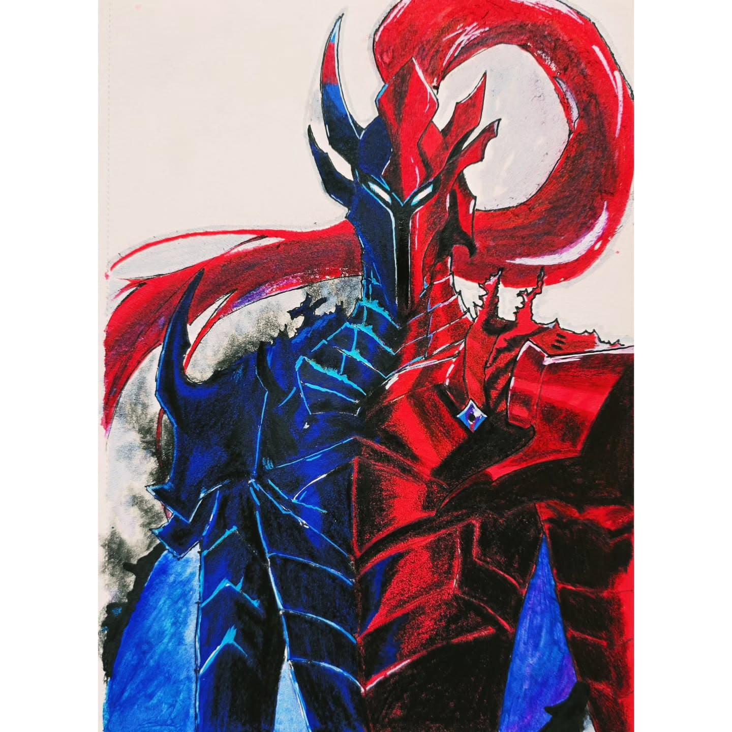 Soft abstract landscape with pastel hues.